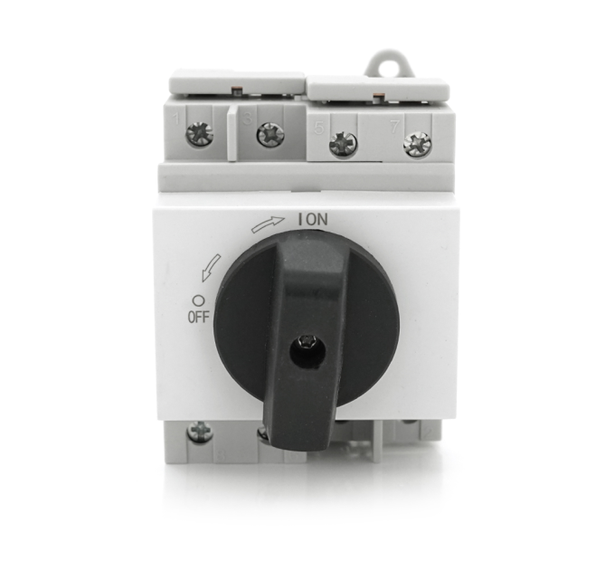 Поворотний вимикач зовнішнього монтажу HGN4-NL1-32, DC1000V, 32A, 4P, IP66, Grey