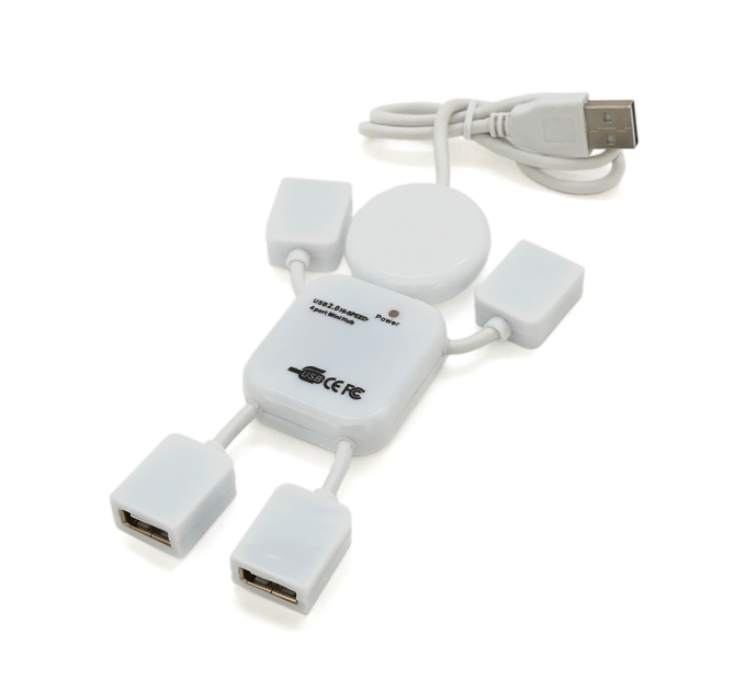 Хаб USB 2.0 4 порти (чоловік), OEM Q250