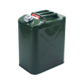 Каністра Merlion YT-HS-FX-35L, металева з клапаном + гнучка лійка, 35л, 355х255х480мм, Green