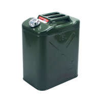 Каністра Merlion YT-HS-FX-35L, металева з клапаном + гнучка лійка, 35л, 355х255х480мм, Green Каністра Merlion YT-HS-FX-35L, металева з клапаном + гнучка лійка, 35л, 355х255х480мм, Green