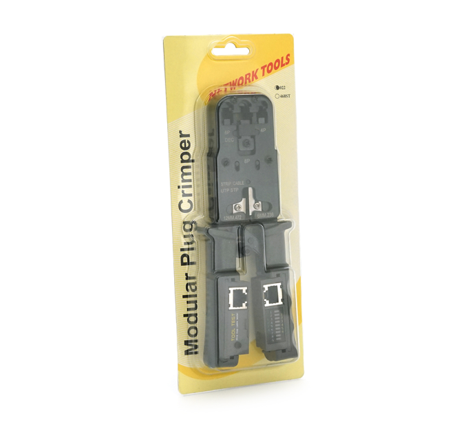 Інструмент HT-022 для обжимки RJ-45 (8P8C) та RJ-12 / 11 (6P6C), з тестером, профі якість