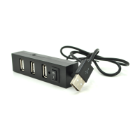 Хаб YT-HUB4-B USB 2.0 4 порти, Black, 480Mbts живлення від USB, Blister Q200 Хаб YT-HUB4-B USB 2.0 4 порти, Black, 480Mbts живлення від USB, Blister Q200