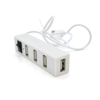 Хаб YT-HUB4-W USB 2.0 4 порти, White, 480Mbts живлення від USB, Blister Q200 Хаб YT-HUB4-W USB 2.0 4 порти, White, 480Mbts живлення від USB, Blister Q200