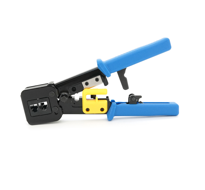 Інструмент HY-376Z з храповиком для обтискача RJ-45 (8P8C) та RJ-12 / 11 (6P6C), 6P / 8P + обрізка наскрізних конекторів
