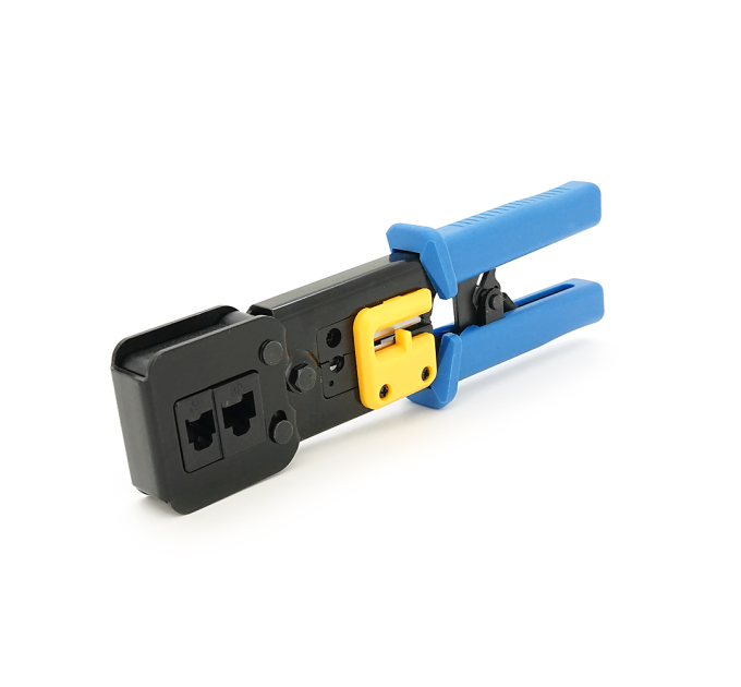 Інструмент HY-376Z з храповиком для обтискача RJ-45 (8P8C) та RJ-12 / 11 (6P6C), 6P / 8P + обрізка наскрізних конекторів