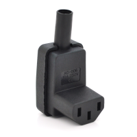 Триконтактний роз'єм IEC320 C13 (кутовий 90°) мама, 250V, 10A, під пайку Q50 / 500