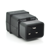 Триконтактний роз'єм IEC320 C20 тато (прямий), 250V, 16A, під викруткове складання (бабочка) Q50 / 500