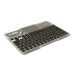Клавіатура бездротова YT-K333, розкладна, 78 клавіш, Touchpad, (Eng / Pyc), 2.4G, вбудований акумулятор, 245x165mm, Black / Transparent, Box