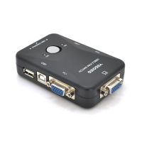 2-портовий KVM свіч VEGGIEG K201, перемикач USB, Grey, Blister-Box