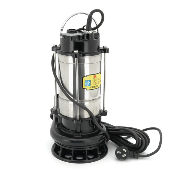 Занурювальний насос, 1100W, 220V, до 8 м³ / год, підйом до 12 м, 50мм, нержавіюча сталь, 415х200х245 мм, 9,550 кг. + перехідник