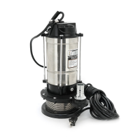 Занурювальний насос, 1100W, 220V, до 4м³ / год, підйом до 26м, 25мм, нержавіюча сталь, 410х195х225 мм, 11 кг. + перехідник