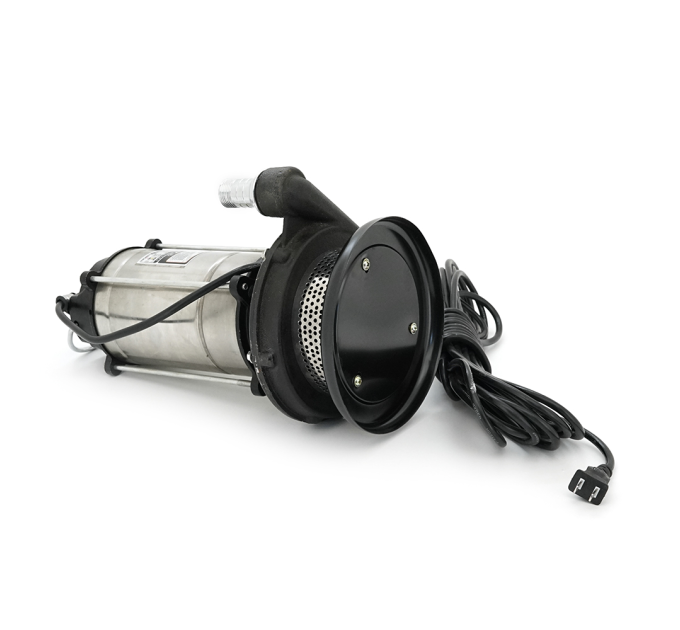 Занурювальний насос, 2200W, 220V, до 5 м³ / год, підйом до 35 м, 25мм, нержавіюча сталь, 400х220х220 мм, 9.580 кг. + перехідник