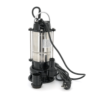 Занурювальний насос, 370W, 220V, до 5 м³ / год, підйом до 5 м, 40 мм, нержавіюча сталь, 390х175х190мм, 5.825 кг + перехідник