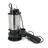 Занурювальний насос, 750W, 220V, до 7 м³ / год, підйом до 10 м, 50 мм, нержавіюча сталь, 410х200х235мм, 7,5 кг + перехідник