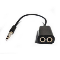 Спліттер Jack 3.5 (тато) => 2 * Jack 3.5 (мама) Stereo Black, Пакет, Q200
