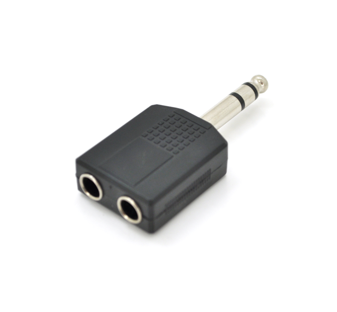 Сплітер Jack 6.3 (папа) / 2 Jack 6.3 (мама) Stereo,Black