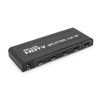Активний HDMI сплітер 1=>4 порти, 3D, 1080Р, 4Kx2K, 1,4 версія, DC5V / 2A Q20, Box