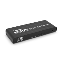 Активний HDMI сплітер 1=>4 порти, 4K, 2K, 3D, 1080Р, 1,4 версія, DC5V / 2A, Metal, Box