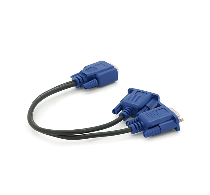 Розгалужувач VGA 0,2m, male to 2 * female (тато-2 * мама), кульок Q100