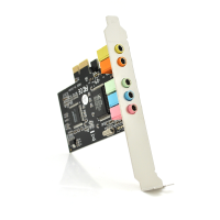 Звукова карта PCI-E - 5.1CH, 3D 4.1, Windows 98 / Windows2000 / XP / NT win7 32 / 64, BOX