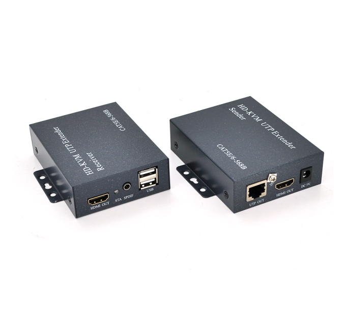 Одноканальний активний подовжувач HDMI сигналу UTP кабелю. Дальність передачі: до 120 метрів, cat5e / cat6e 1080P / 3D. Управління через USB