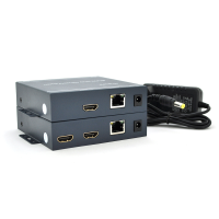 Одноканальний активний подовжувач HDMI сигналу UTP кабелю. Дальність передачі: до 200 метрів, cat5e / cat6e 1080P / 3D