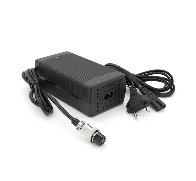 Зарядний пристрій акумуляторів LiFePO4 12V (14.6V), 4S,10A, штекер GX16, з індикацією, 133х67х45mm, 0.3kg