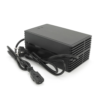 Зарядний пристрій для акумуляторів LiFePo4 48V(58,4V),16S,8A,500W, штекер Triangle plug (T-tipe / C13 / IEC). індикація, 220х122х86mm, 1.5kg