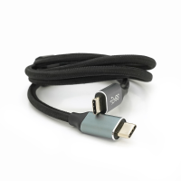 Кабель Type-C to Type-C (USB 3.2 GEN2 male to male), обплетення, Black, довжина 1м, підтримка 100W / 10Gbps, 4K60HZ audio / video outpout, BOX