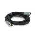 Подовжувач Type-C to Type-C (USB 3.2 GEN2 male to female), обплетення, Black, довжина 1м, підтримка 100W / 10Gbps, 4K60HZ audio / video outpout, BOX