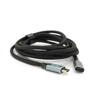 Подовжувач Type-C to Type-C (USB 3.2 GEN2 male to female), обплетення, Black, довжина 2м, підтримка 100W / 10Gbps, 4K60HZ audio / video outpout, BOX