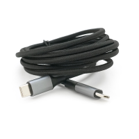 Кабель Type-C до Type-C (male to male), Підтримка SCP, QC3.0, PD до 100Вт, 480Mbps, довжина 2.0м, обплетення, Black, Box