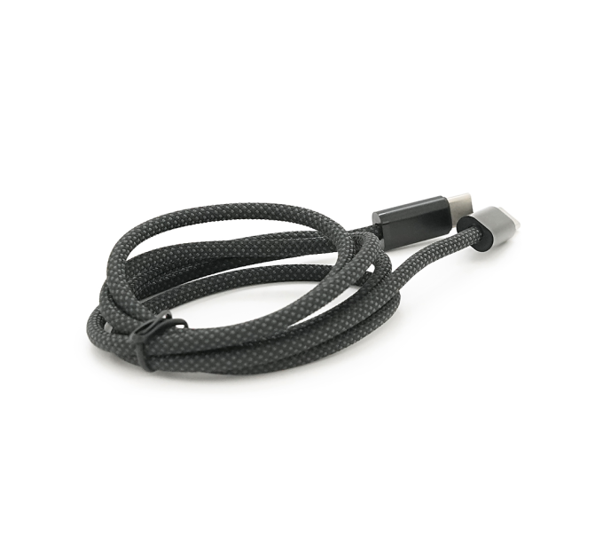 Кабель Type-C to Type-C (male to male), PD100Вт, довжина 1.0м, обплетення, Black, Box