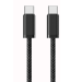 Кабель Type-C to Type-C (male to male), PD100Вт, довжина 1.0м, обплетення, Black, Box