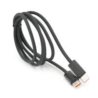 Кабель Type-C to Type-C (male to male), PD100Вт, довжина 1.0м, обплетення, Black, Box