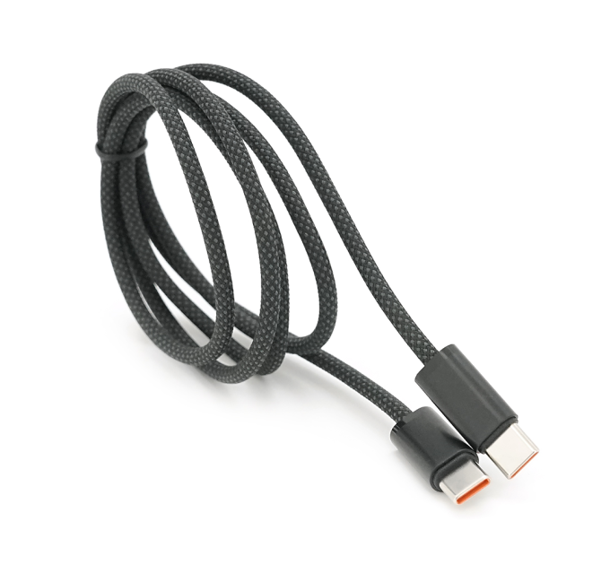 Кабель Type-C to Type-C (male to male), PD100Вт, довжина 1.0м, обплетення, Black, Box