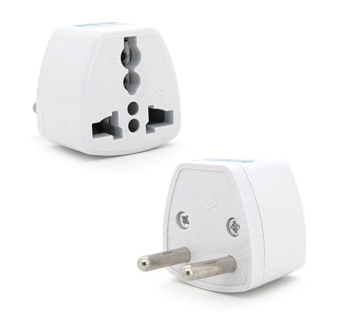 Перехідник на євророзетку TEFAL EU White, 2pin, 250V, 10A, в упаковці 20 штук, ціна за штуку, Q1000