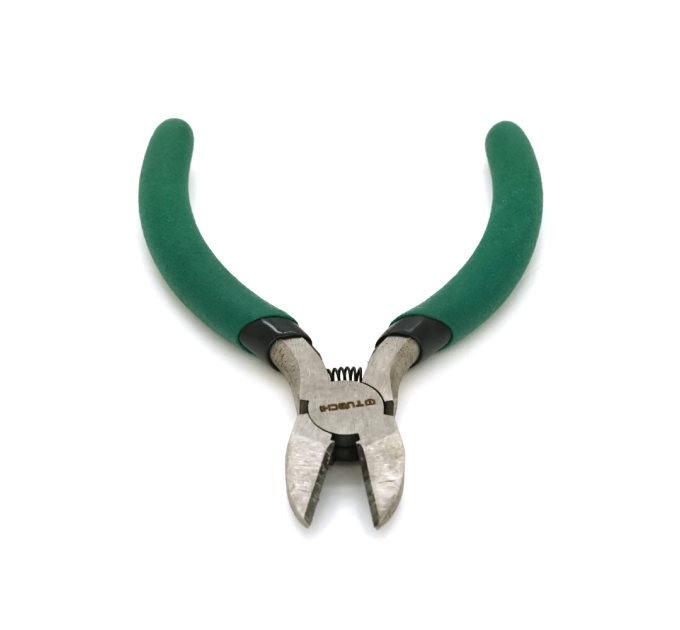 Кусачки VOLTRONIC 5-дюймові, зелені ручки, 120х16мм