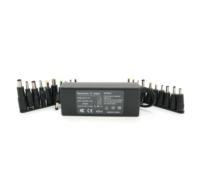 Універсальний БП 19V 4.74A 90W, High Quality, корпус - пласт, 20 роз'ємів + каб. живлення, BOX, Q50