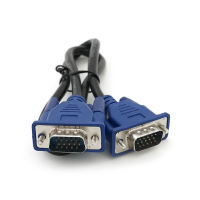 Кабель Merlion VGA 3 + 2 0.5m, male to male (тато-тато), чорно-синій, пакет Q250