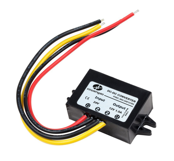 Перетворювач авто інвертор DC / DC 24V-12V 1.5A, IP67, 18W
