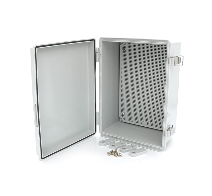 Розподільна коробка, два замки, IP65, ABS, 350х250х150 мм, White