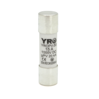 Плавкий запобіжник YROPV-30, 15A, 1000Vdc, 10×38mm, постійна напруга, 10 штук в упаковці, ціна за 1 штуку