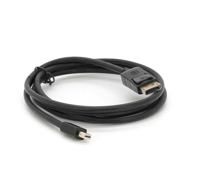 Конвертер mini Display Port (тато) на Display Port (тато) 1.8m (пакет) Black