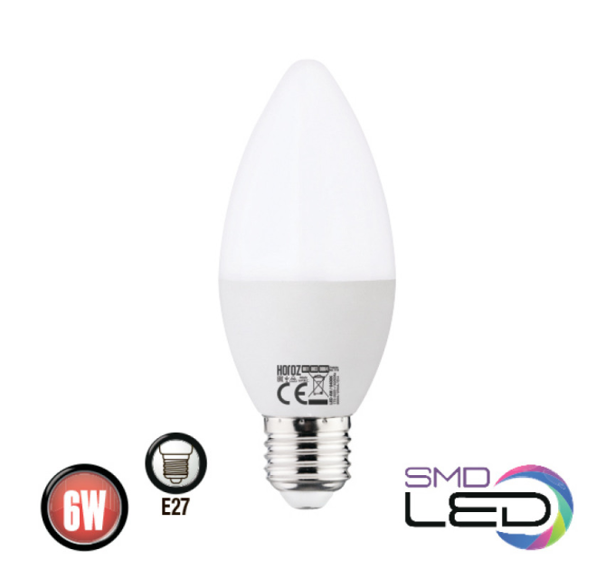 Лампа свічка ULTRA SMD LED 6W 4200K E27 480Lm 175-250V
