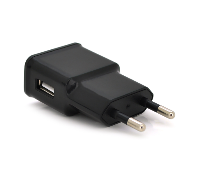 СЗУ 110-240V, 1xUSB, 5V / 2A, Black, Blister-box