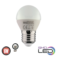 Лампа кульова ELITE SMD LED 6W 4200K Е27 480Lm 175-250V Лампа кульова ELITE SMD LED 6W 4200K Е27 480Lm 175-250V