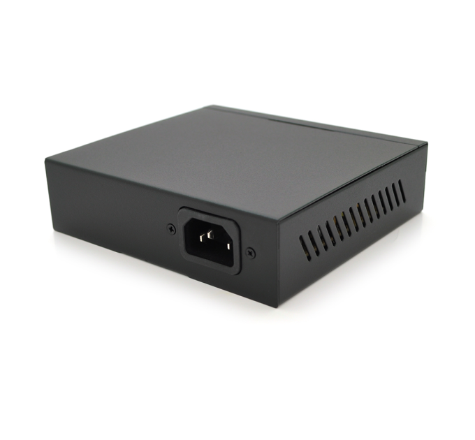 POE комутатор Merlion 4 POE 10 / 100 + 2 RJ45 10 / 100 вбудований блок живлення 52V 1.05A