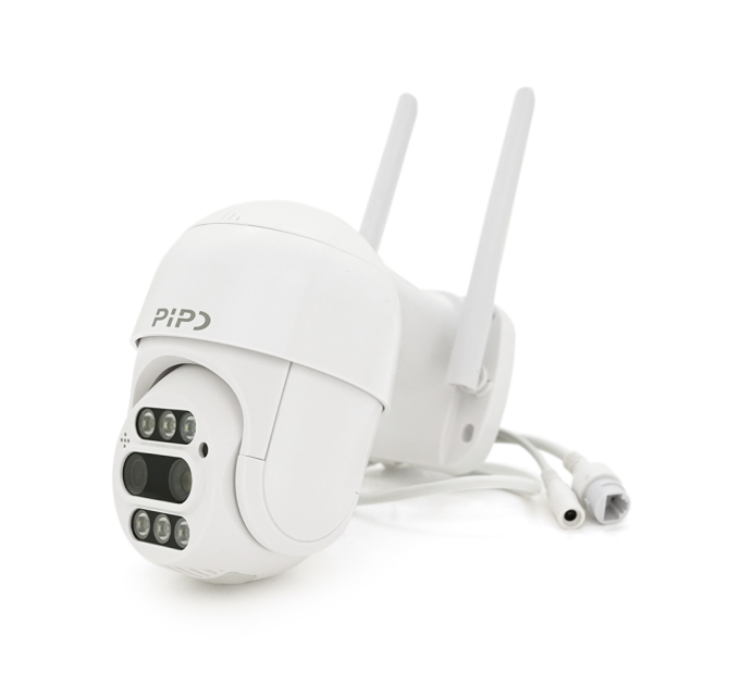4+4Мп Wi-Fi відеокамера з двома об'єктивами вулична SD / картка PiPo PP-IPC33D4MP20 PTZ 2.8mm ICSee