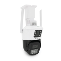 4+4Мп Wi-Fi / LAN відеокамера з двома об'єктивами вулична SD / картка PP-IPC34D4MP20 PTZ 2.8mm ICSee